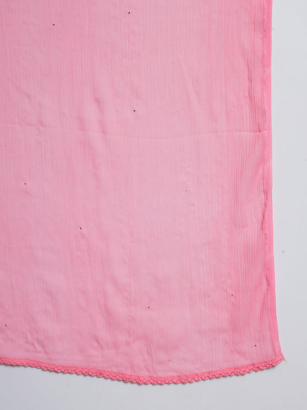 Pink and White Chikankari Suit-Set