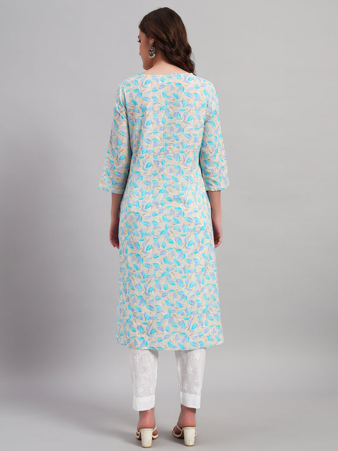 Chikankari Kurta on Prints