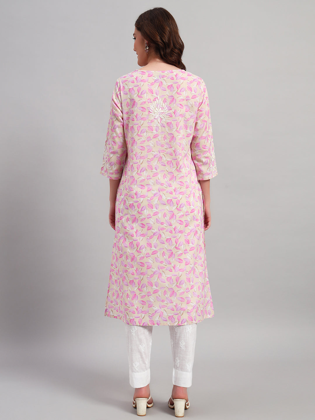 Chikankari Kurta on Prints