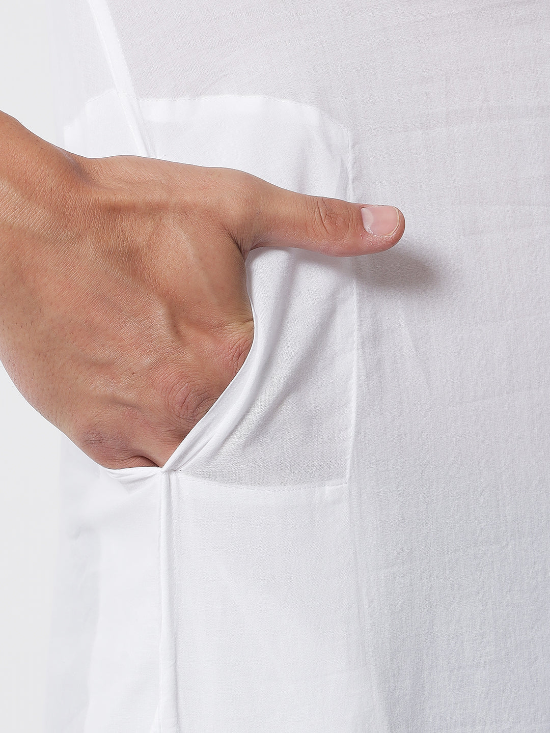 Men's White Chikankari Kurta