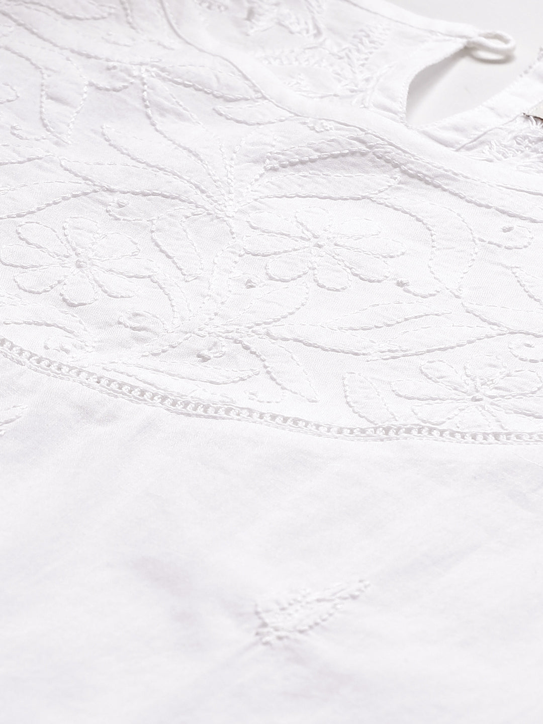 White Lace Chikankari Top