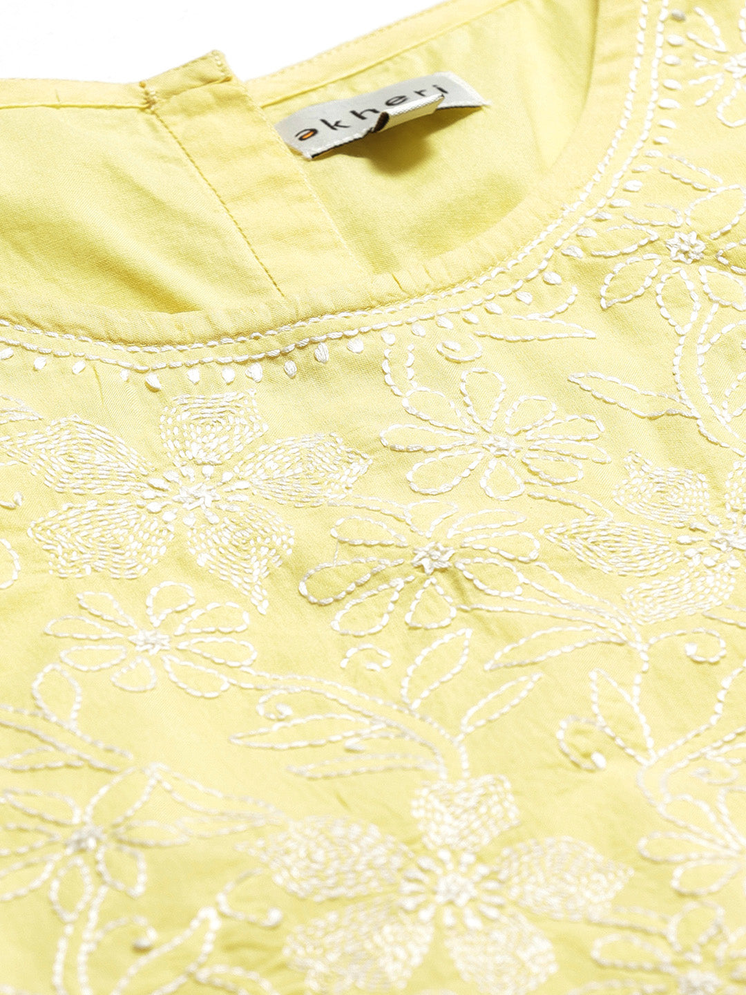 Yellow Sleeveless Back-open Top