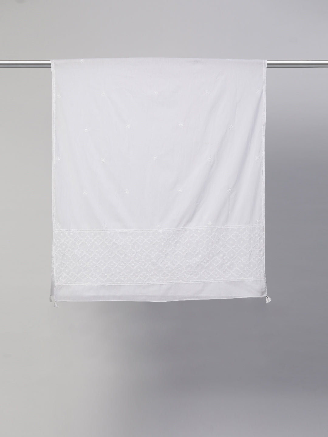 Mul Cotton Chikankari Dupatta
