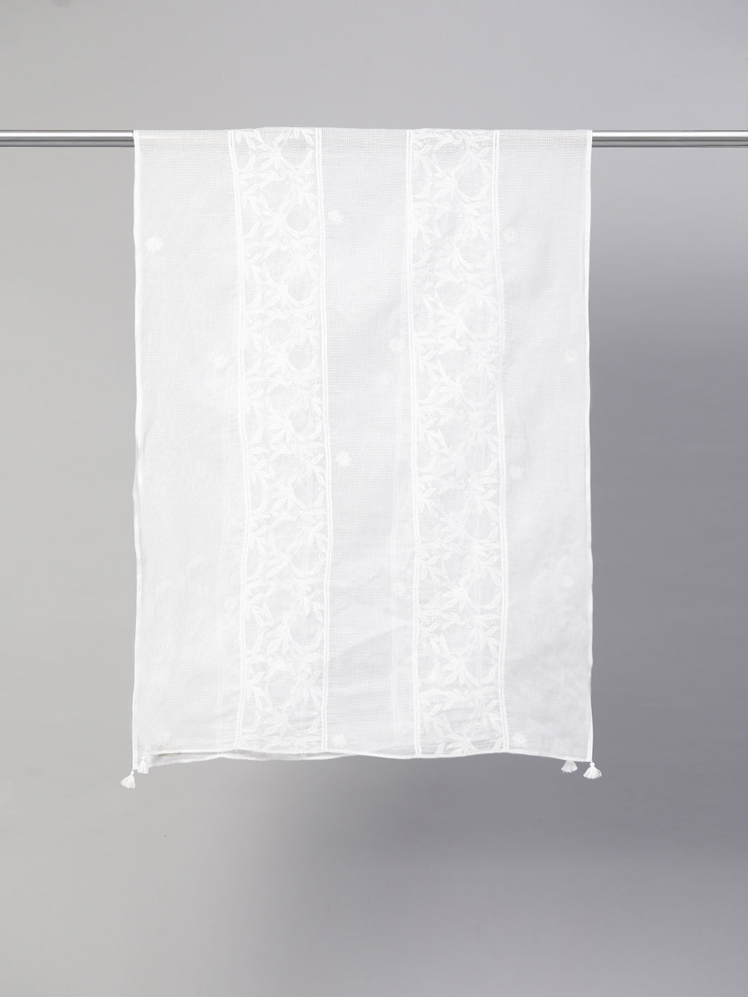 Kota Cotton Chikankari Dupatta