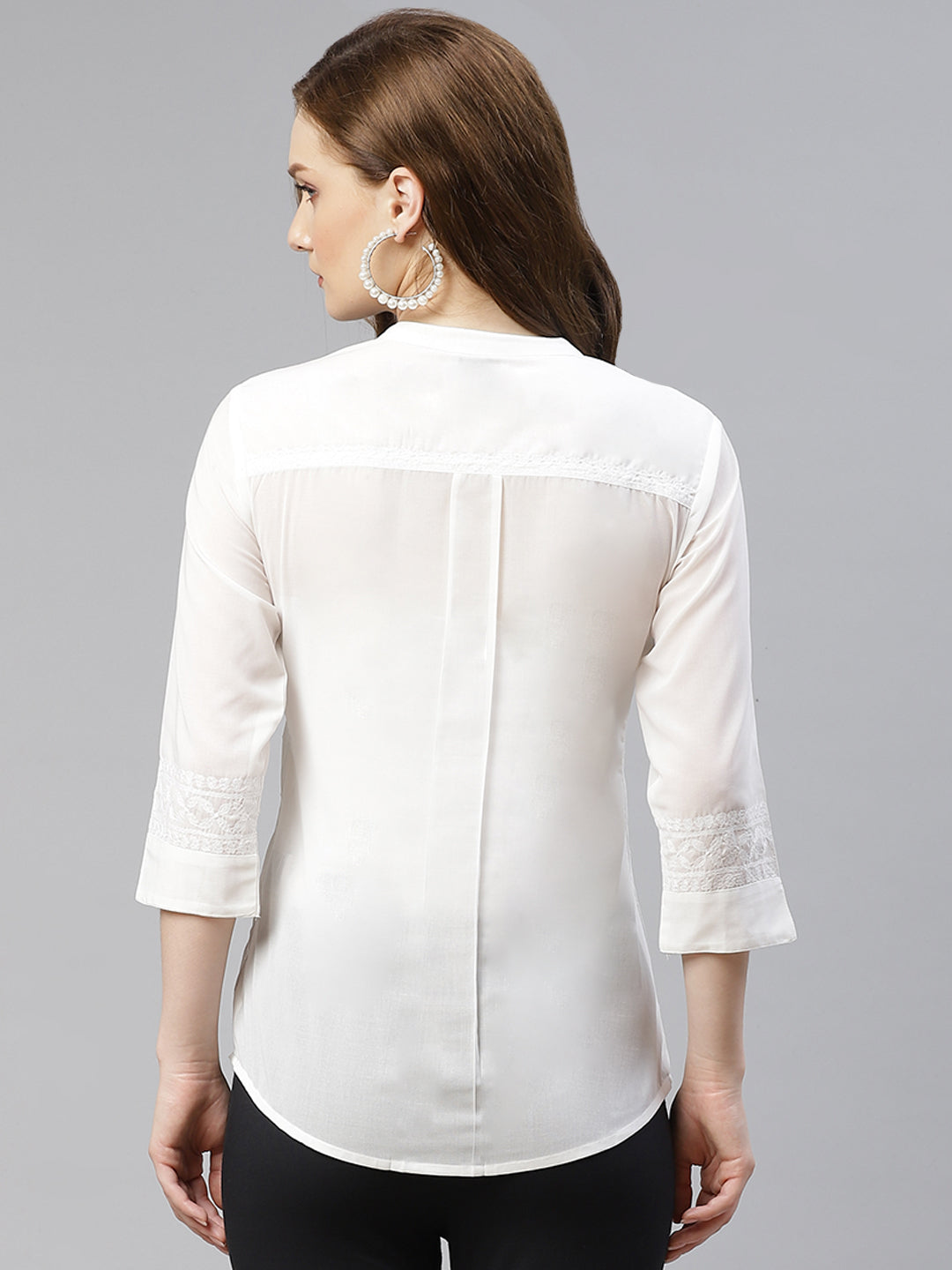White Tepchi Cotton Rubia Shirt