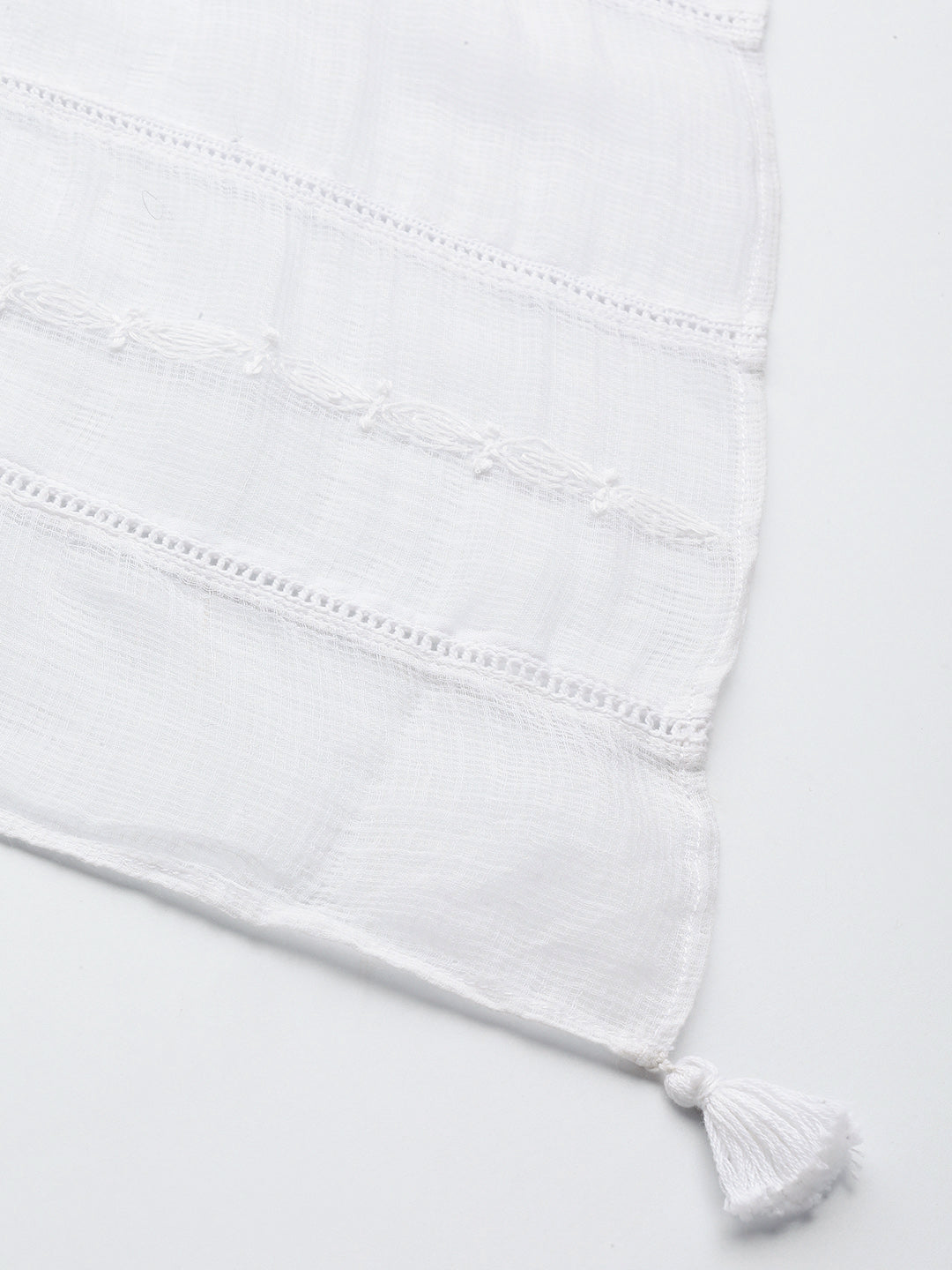 Kota Silk Chikankari Dupatta