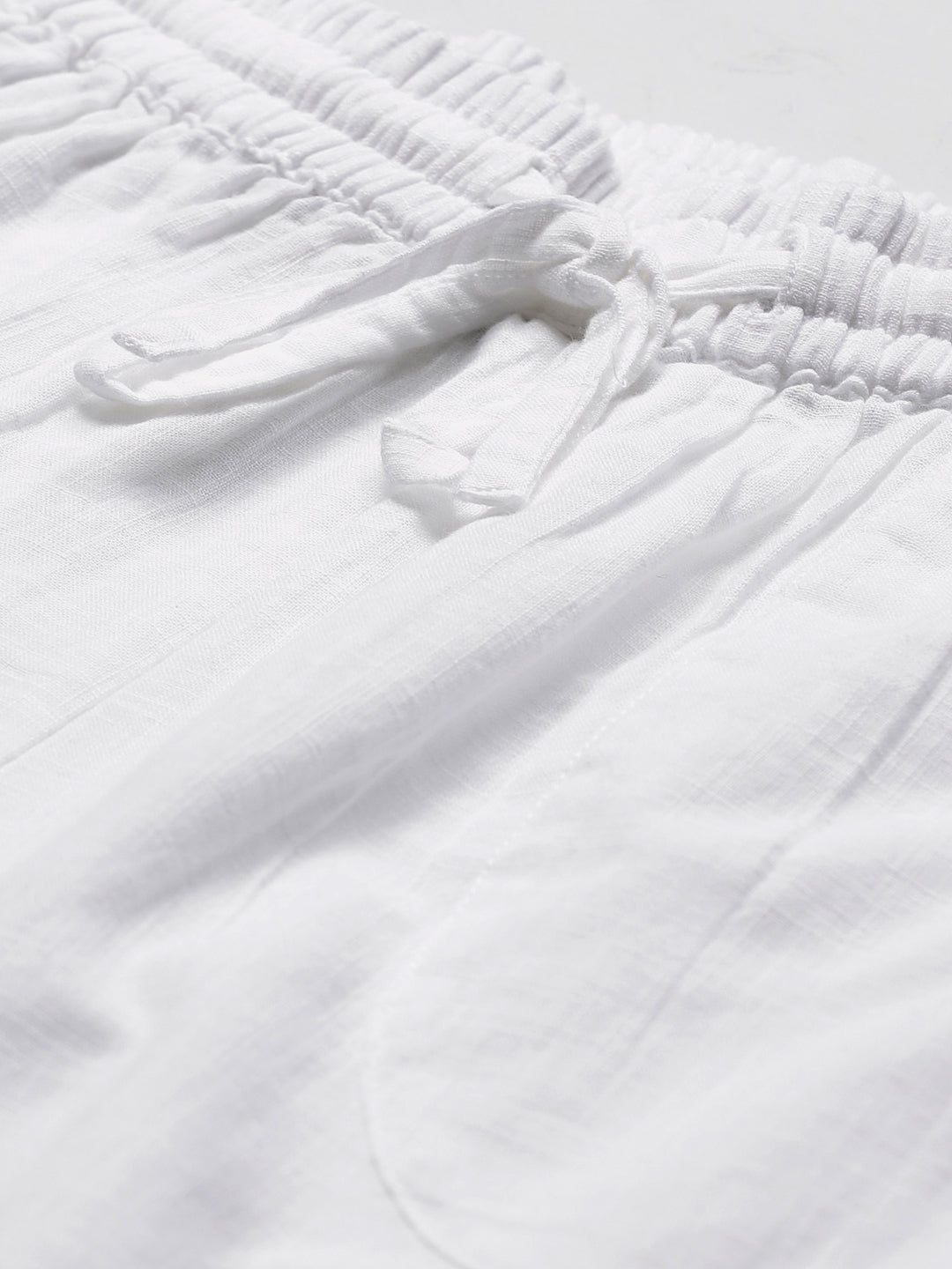 White Chikankari Afghani Pants