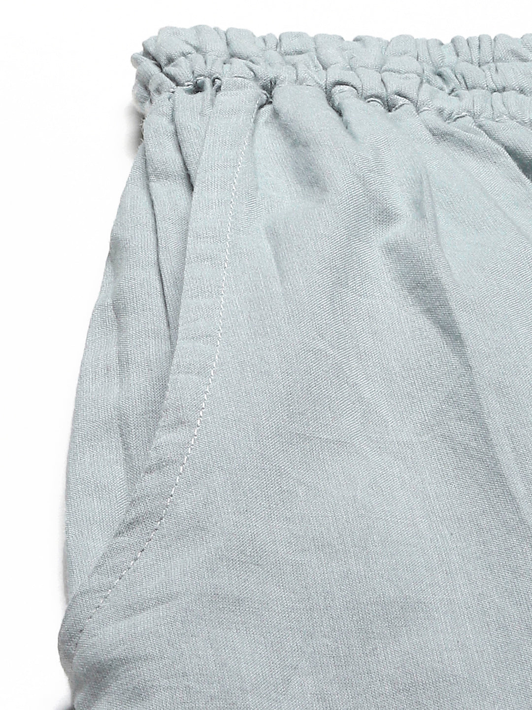 Grey Cotton Chikankari Pants