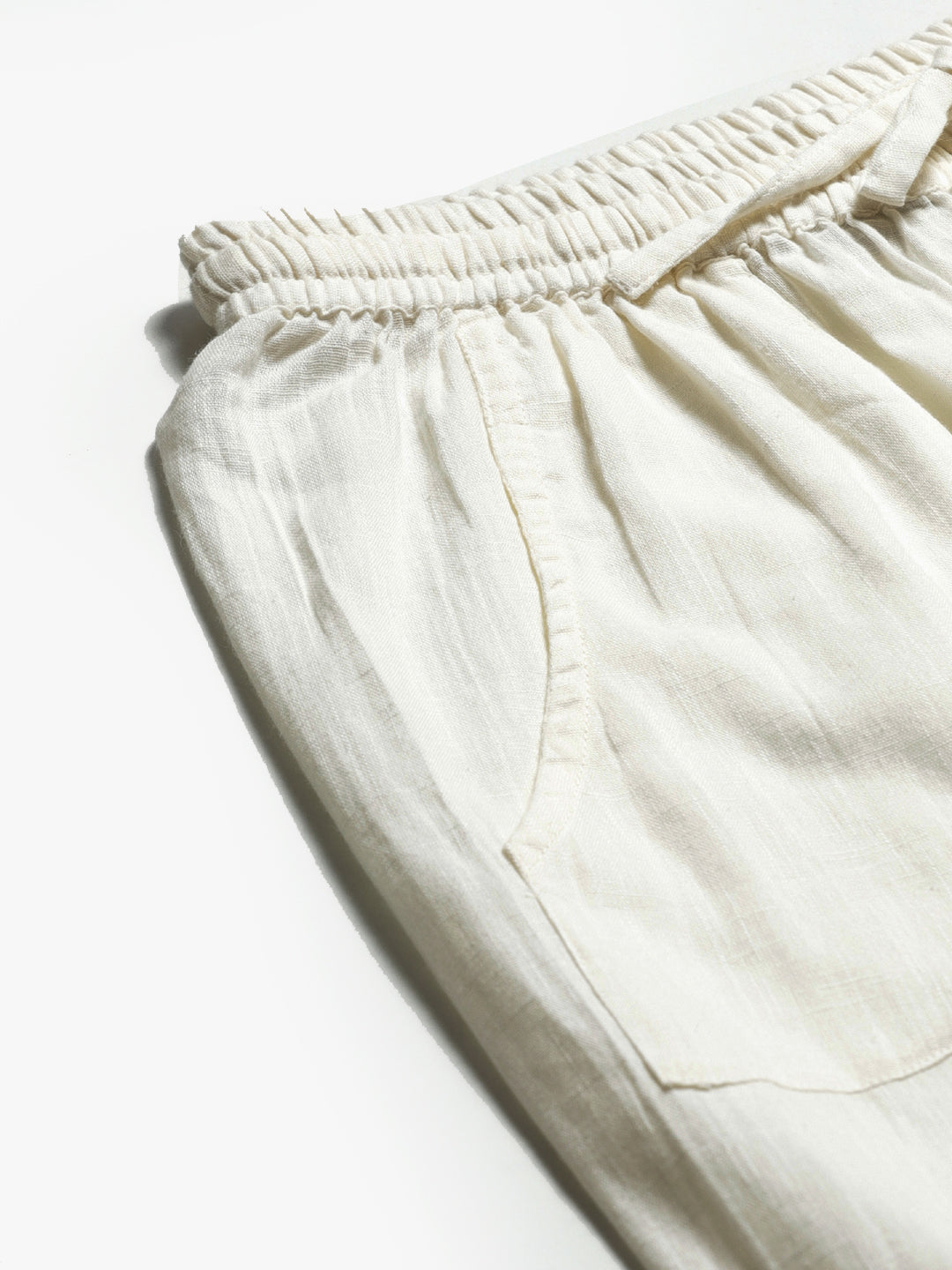Cream Afghani Embroidered Pants
