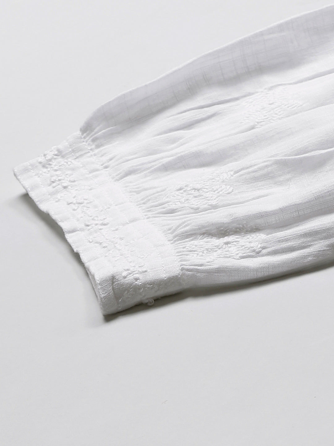 White Chikankari Afghani Pants