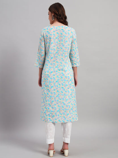 Chikankari Kurta on Prints