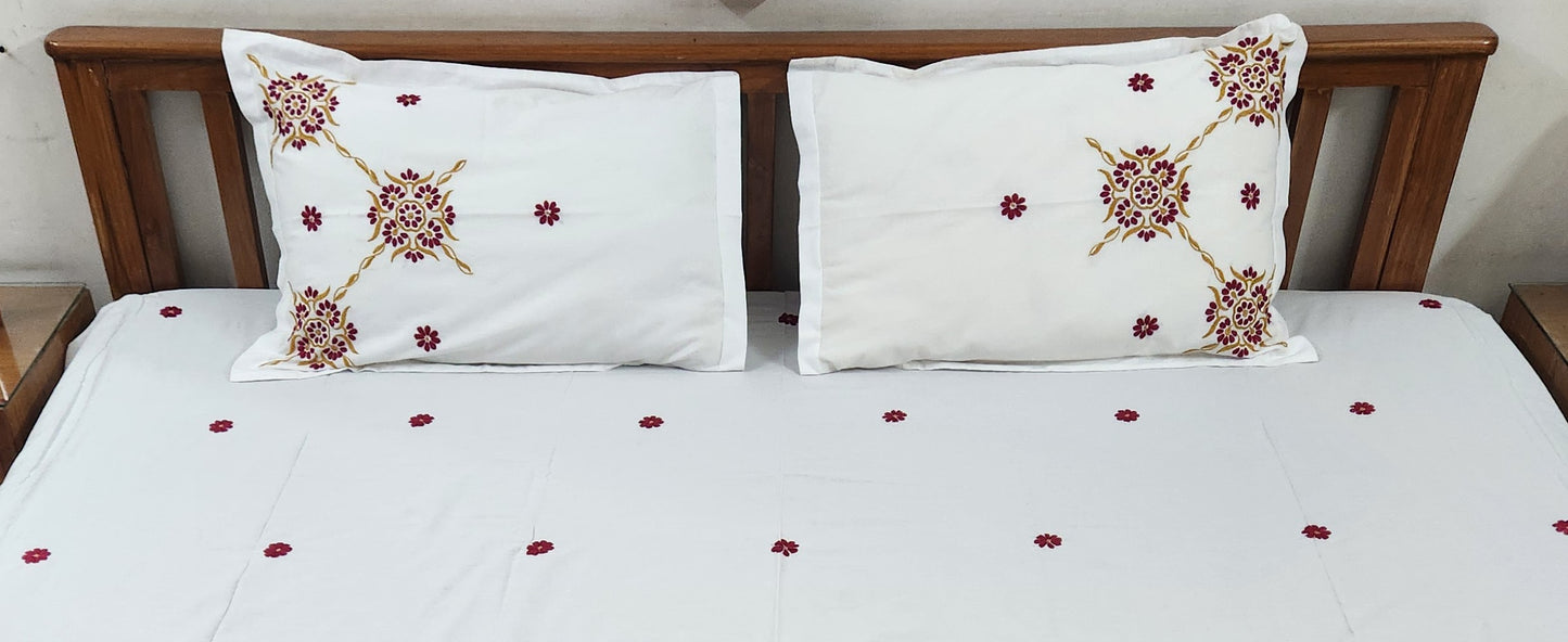 Chikankari Noor Bedsheet