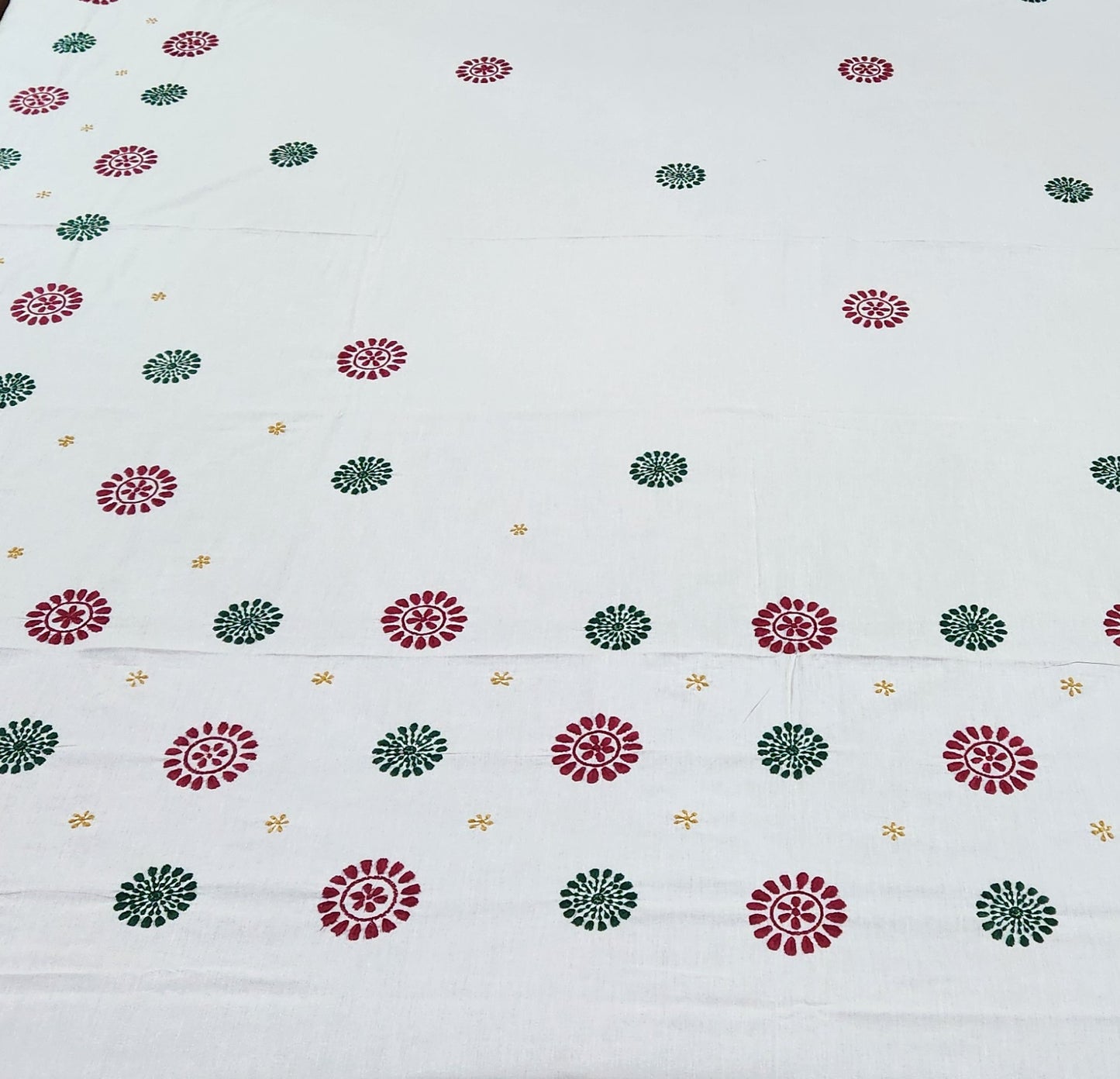 Chikankari Rangrez Bedsheet
