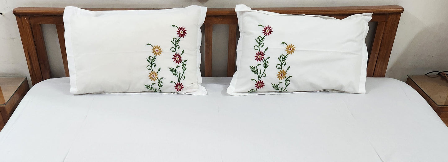 Chikankari Tarana Bedsheet