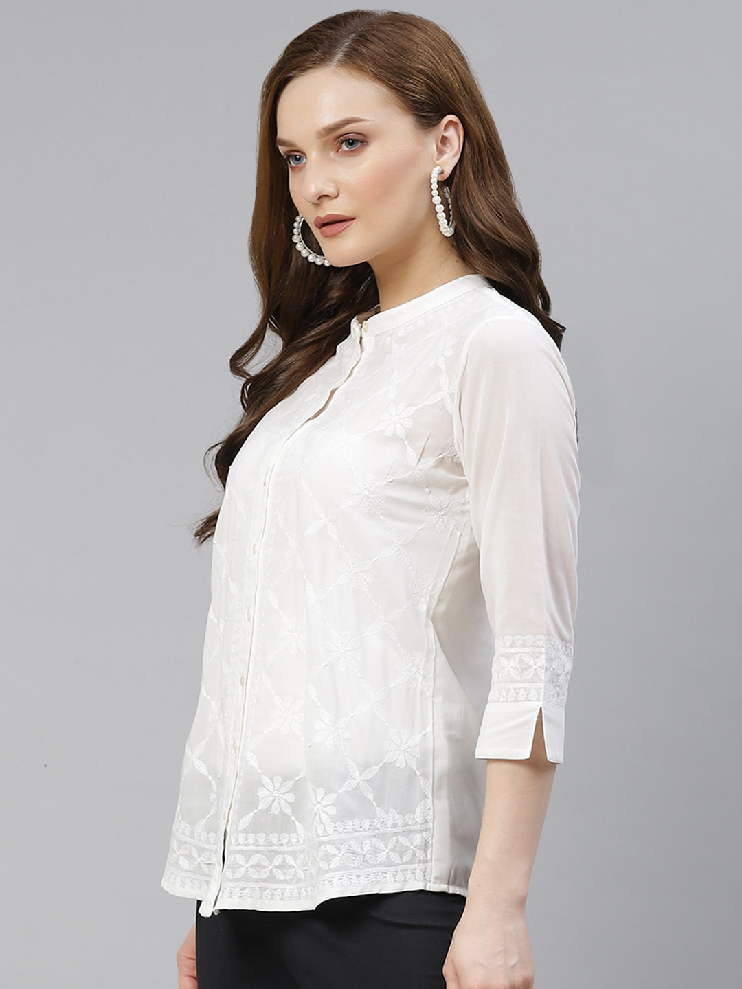 White Tepchi Cotton Rubia Shirt